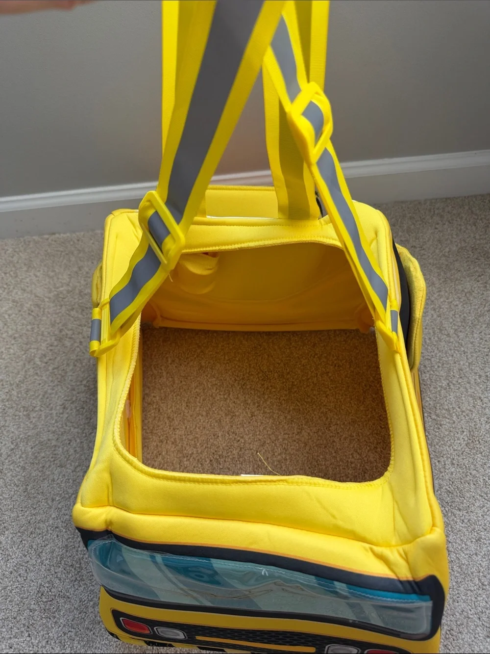Toddler Ride-Along Bulldozer Costume